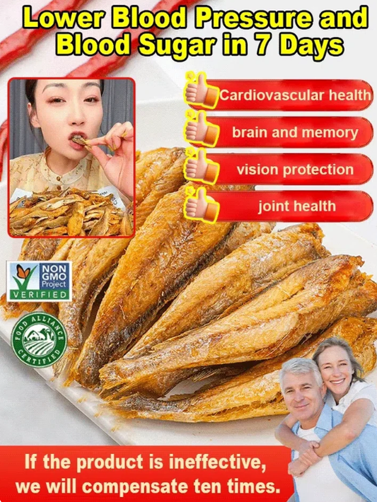 High-protein ready- to-eat deep-sea fish crisps