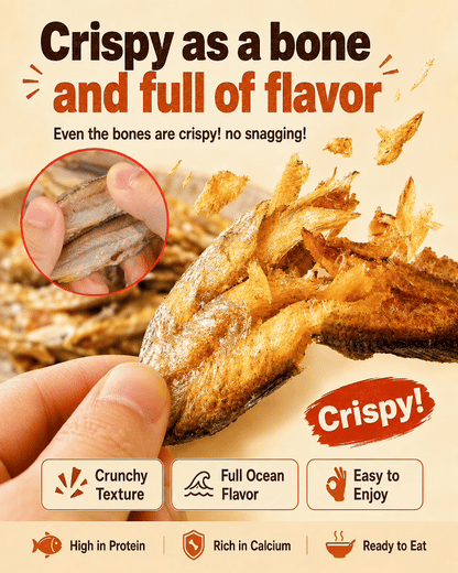High-protein ready-to-eat crispy dried yellow croaker strips, individually wrapped-LAN