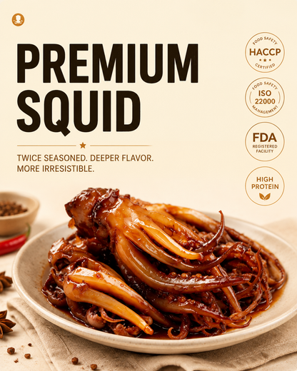 🐙 BBQ Roasted Whole Squid Snack –   Ready to Eat, Individually Wrapped-LAN